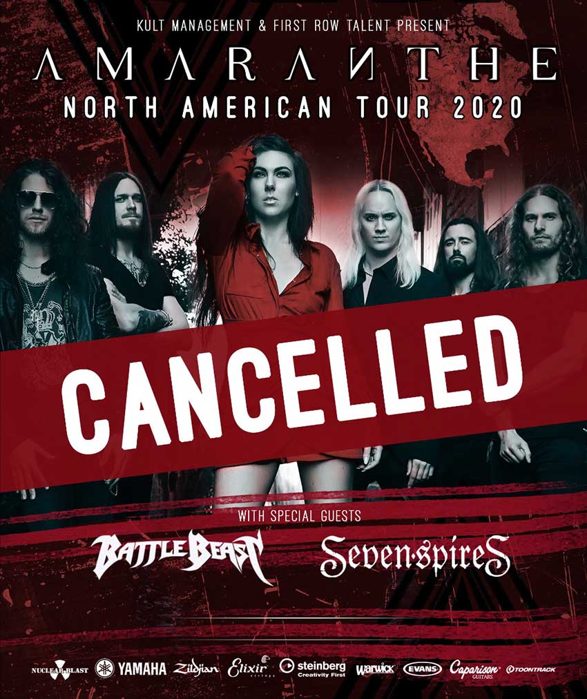 Amaranthe cancel North American tour NextMosh