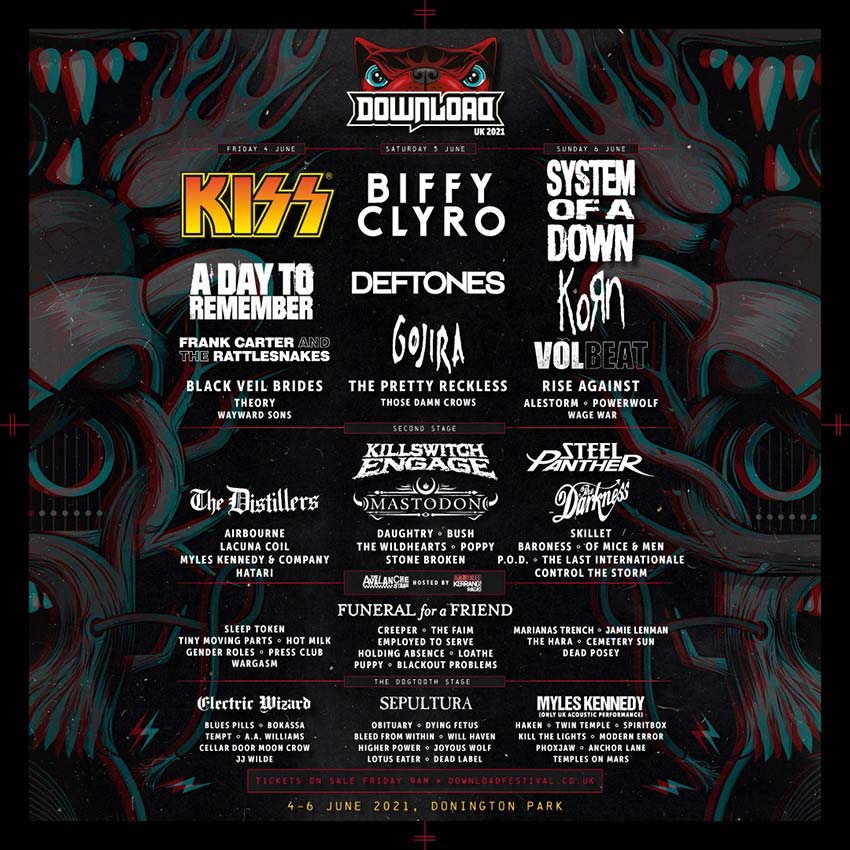 'Download Festival' 2021 line-up revealed | NextMosh: Rock ...