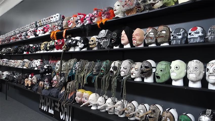 The biggest Slipknot mask collection in the world (video) | NextMosh