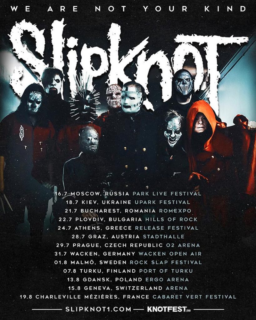 Slipknot confirm summer 2021 European tour NextMosh
