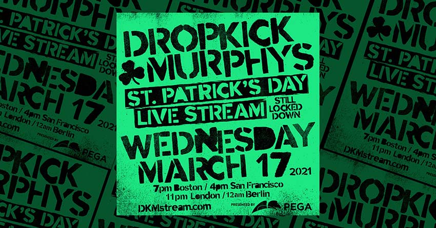 Dropkick Murphys St. Patrick's Day 2023 Tour Dates Announced