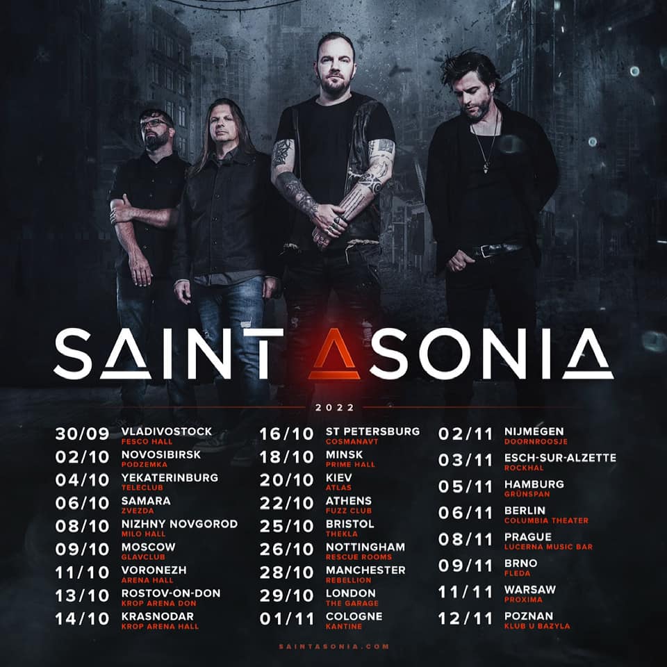 Saint Asonia move European and UK tour to 2022 NextMosh