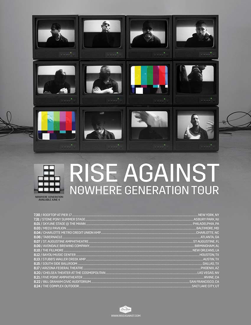 rise against tour song list