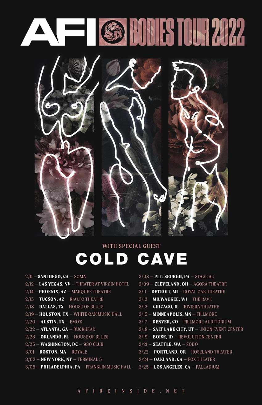 AFI announce headline U.S. tour dates with Cold Cave NextMosh