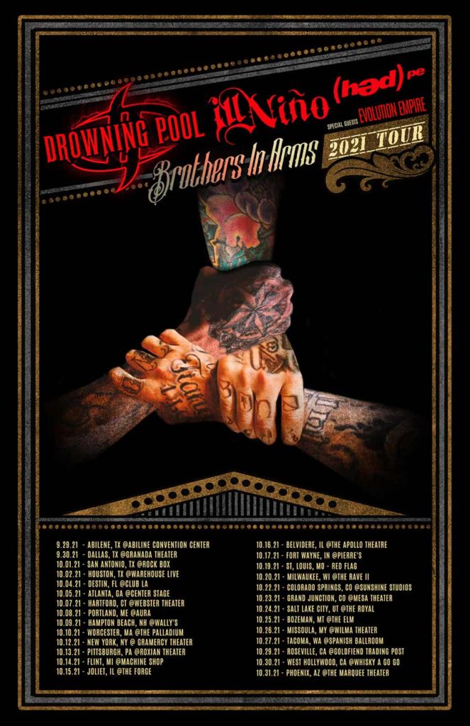 Drowning Pool, Ill Niño, Hed PE U.S. tour announced NextMosh