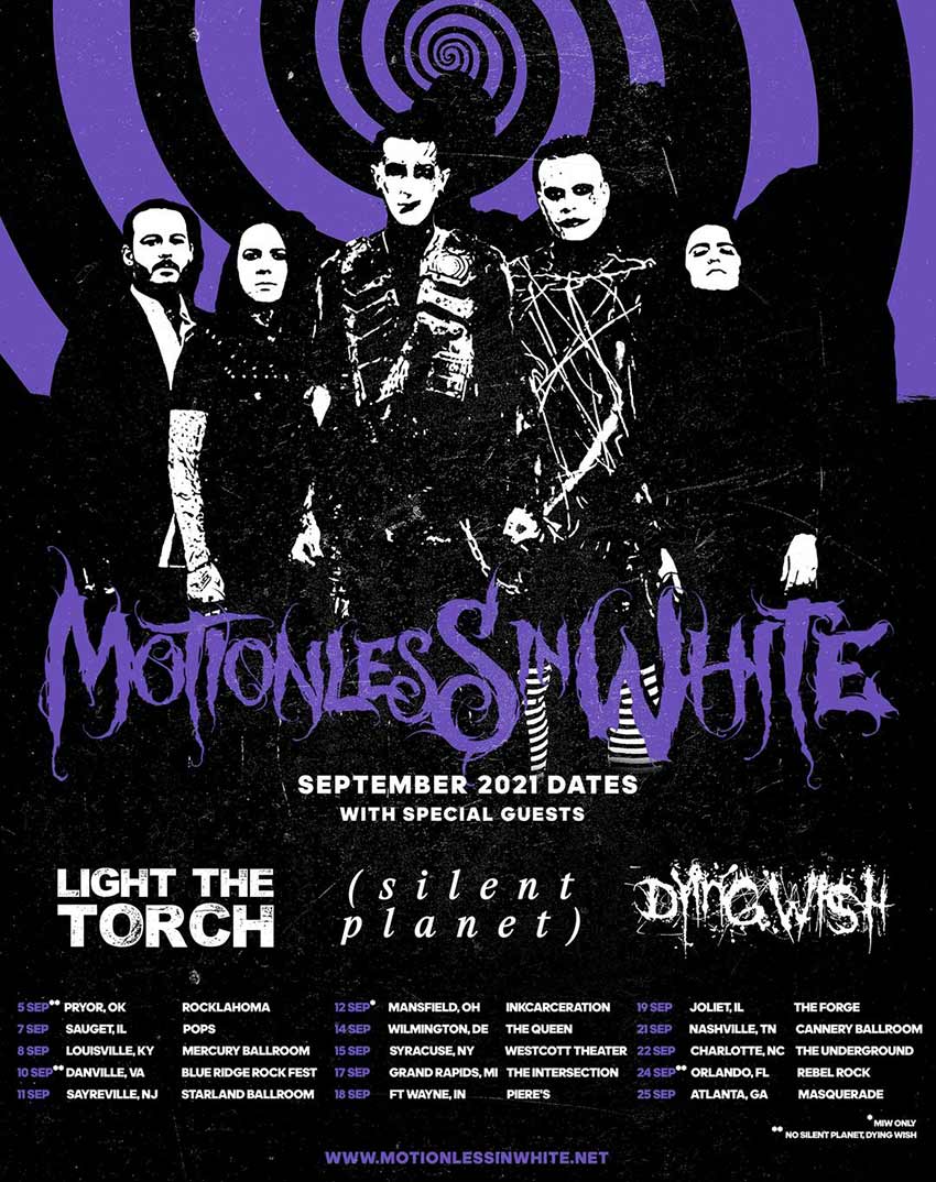 motionless in white tour 2022 utah