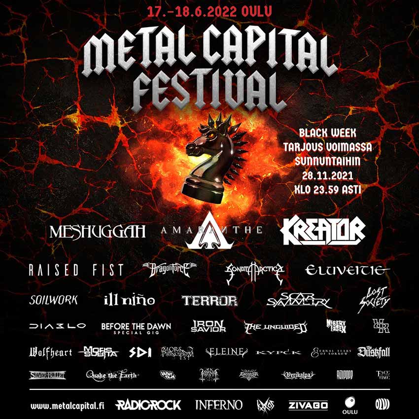 ‘Metal Capital Festival’ 2022 paljastaa kokoonpanon