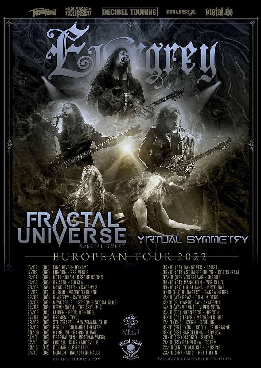 evergrey european tour 2022