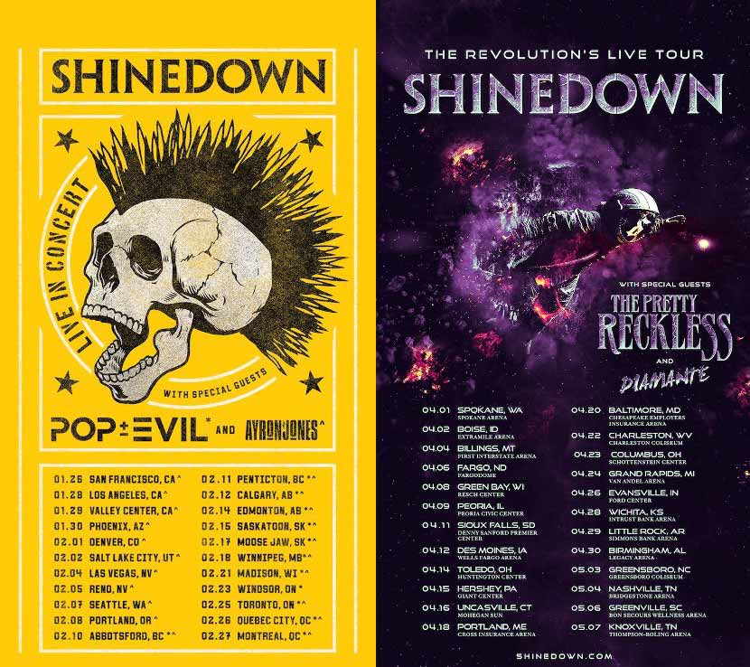 shinedown tour 2022 lineup