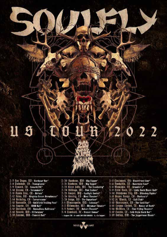 Soulfly announce 2022 U.S. tour | NextMosh