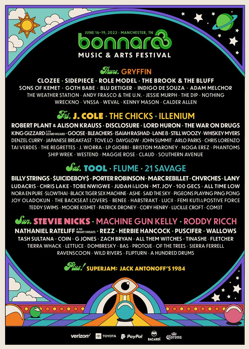 Bonnaroo music festival 2022