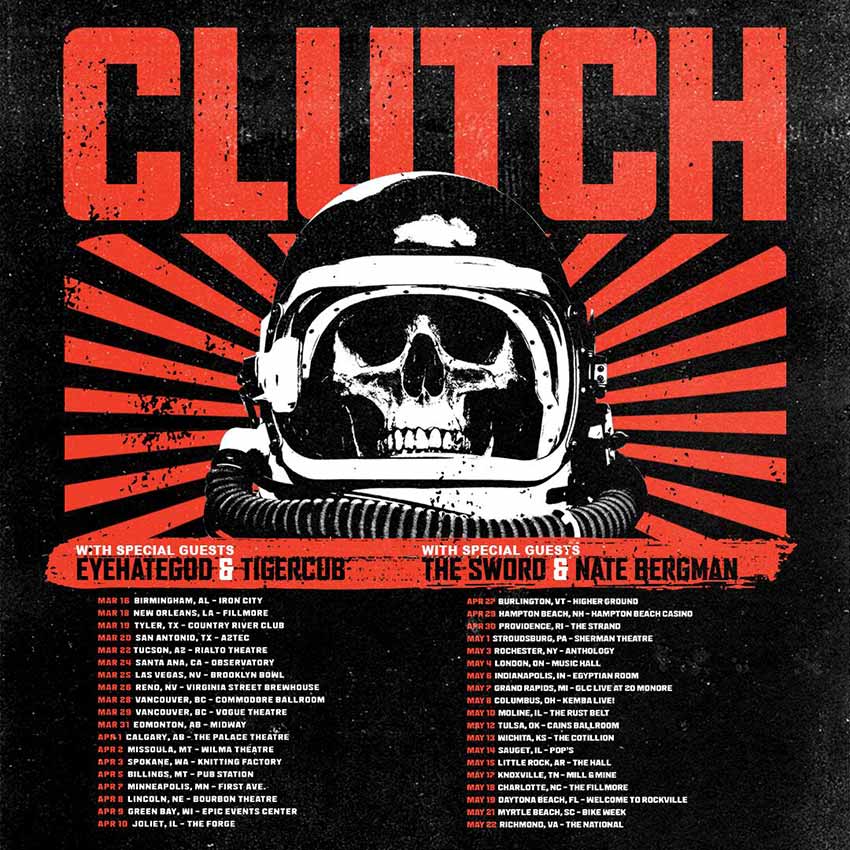 Clutch tour dates 2022