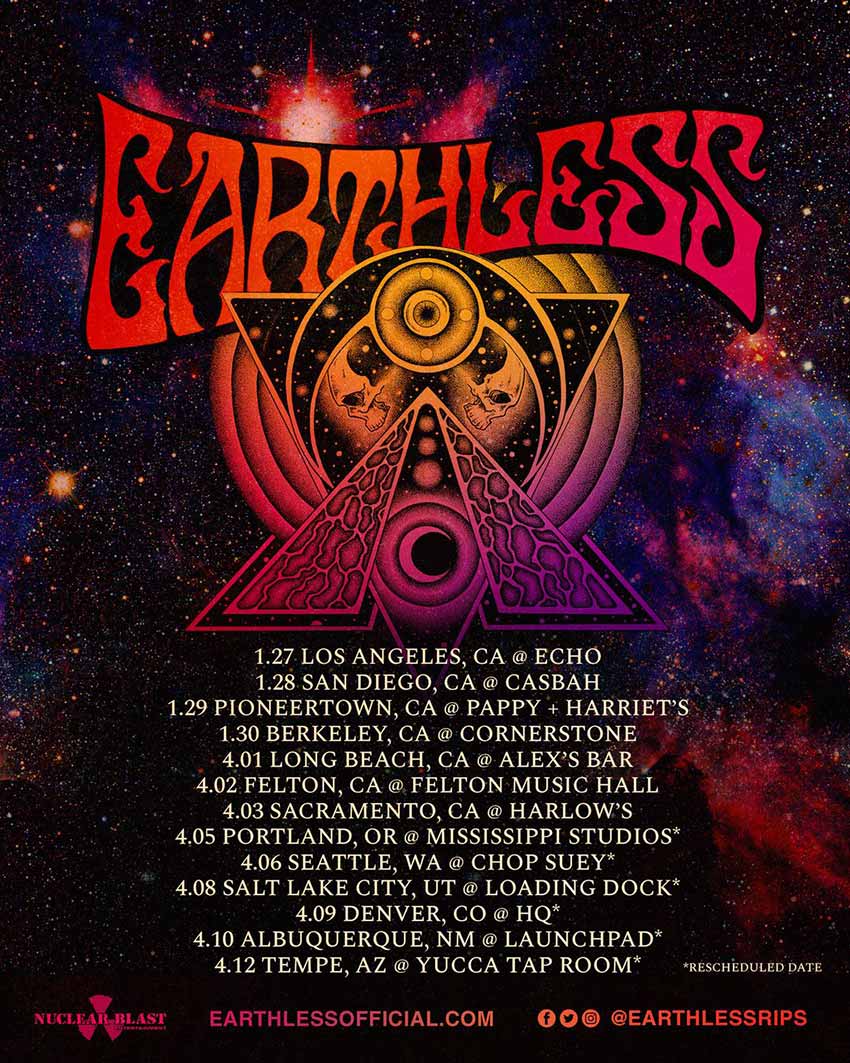 Earthless tour dates 2022