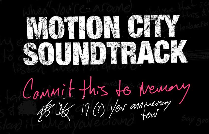 Motion City Sound Commit This To Memory tour