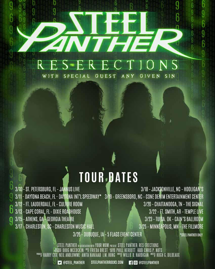 Steel Panter Res-Erections tour dates 2022