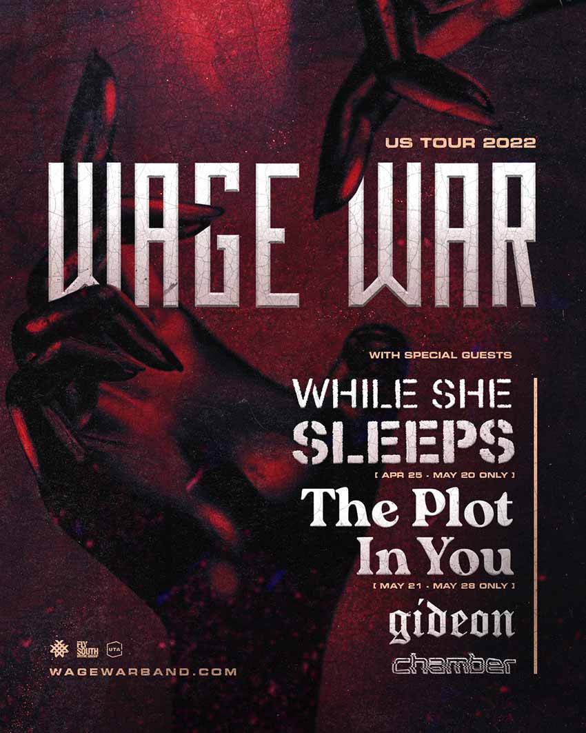 Wage War tour dates USA 2022