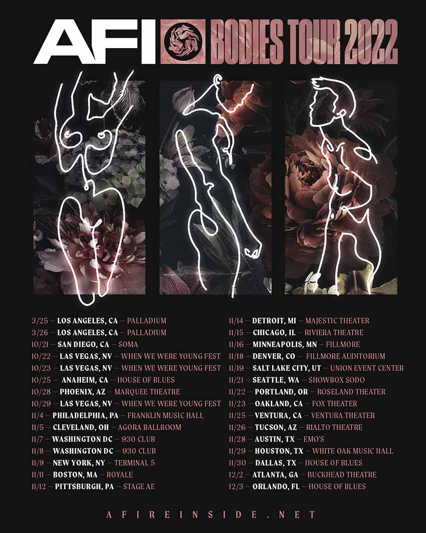 AFI tour dates fall 2022