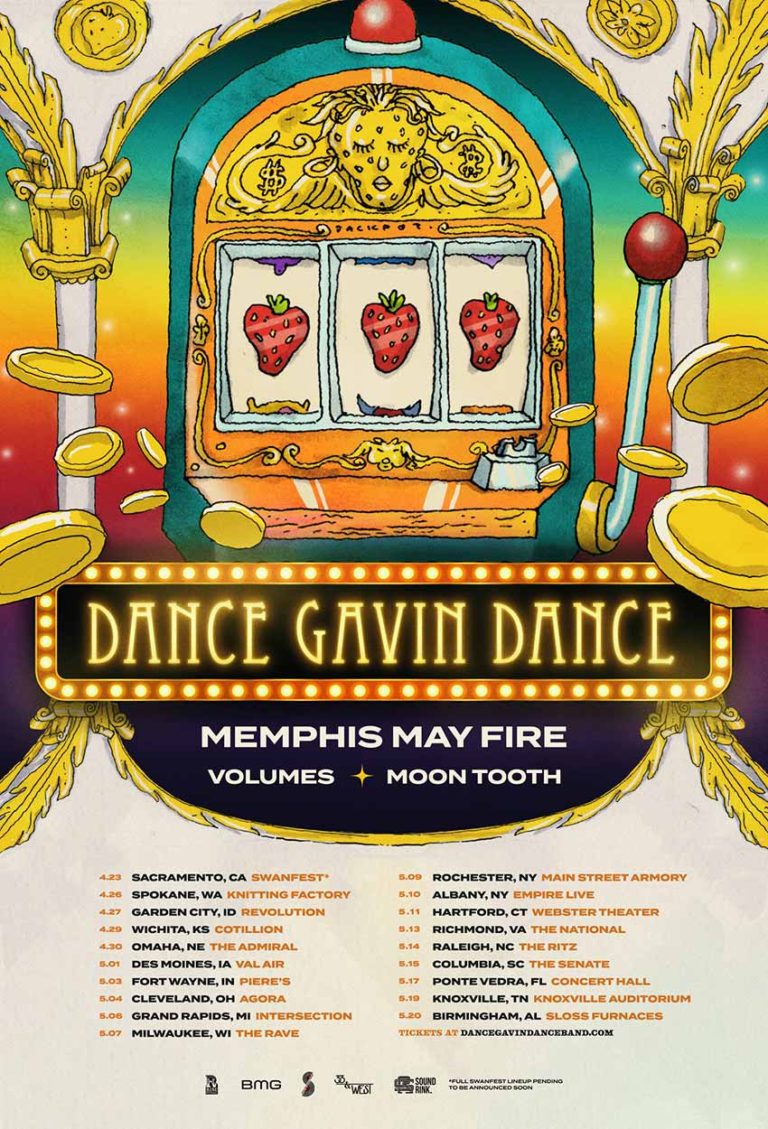 Dance Gavin Dance, Memphis May Fire, Volumes USA tour NextMosh