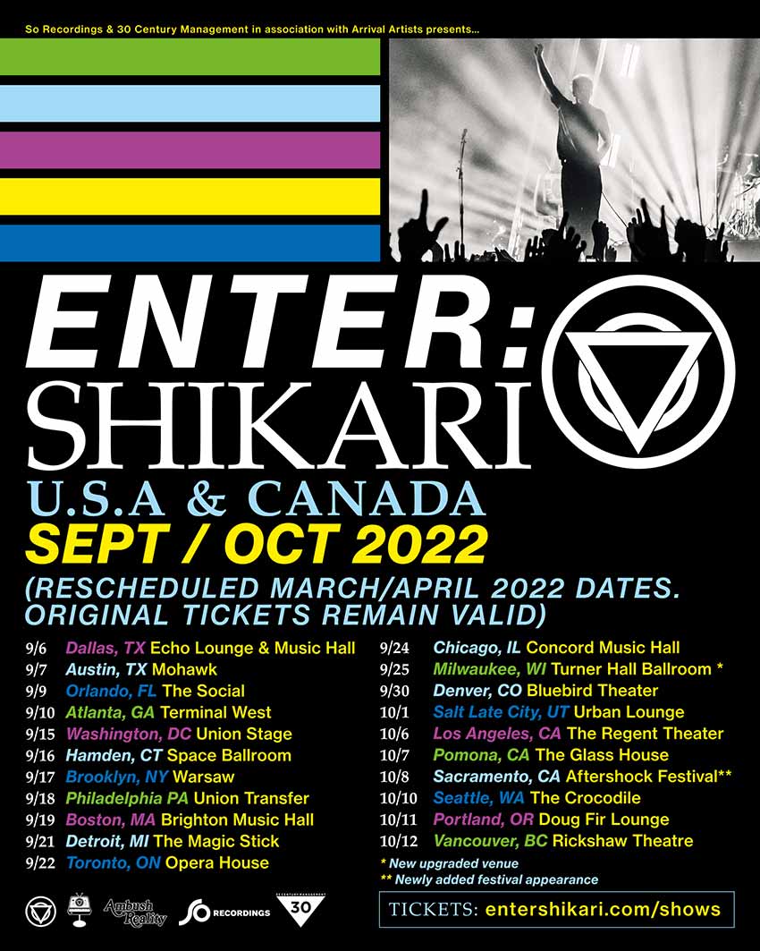 Enter Shikari North American tour 2022