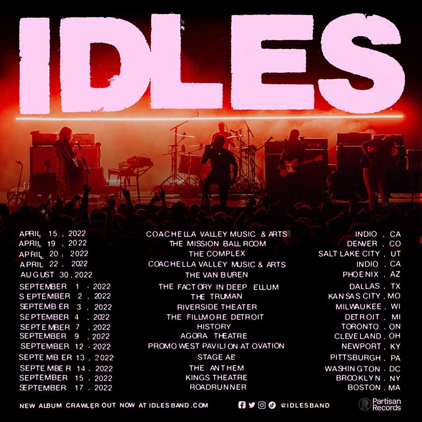 IDLES tour dates 2022