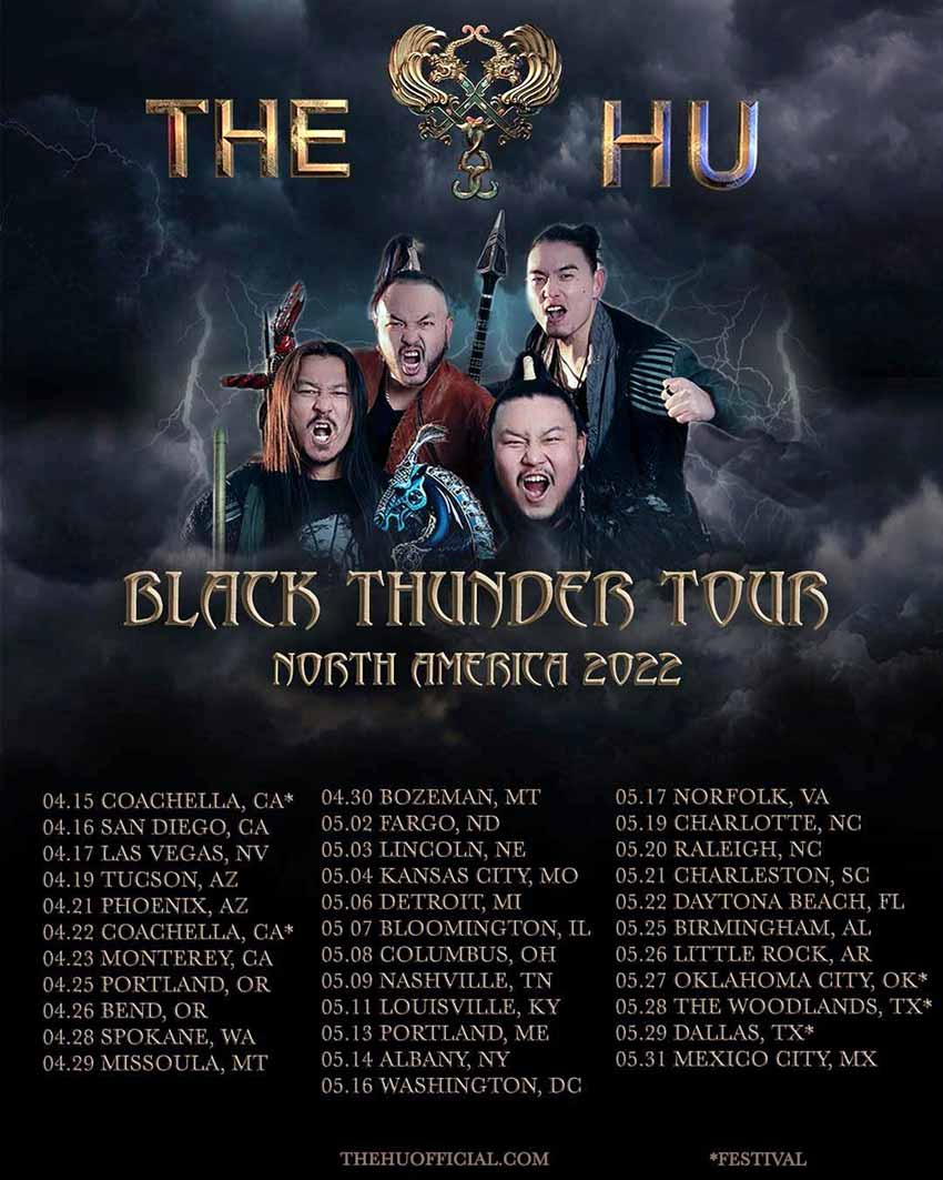 The Hu Black Thunder tour dates 2022