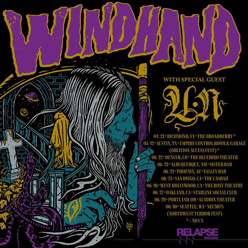 Windhand Un USA tour dates 2022