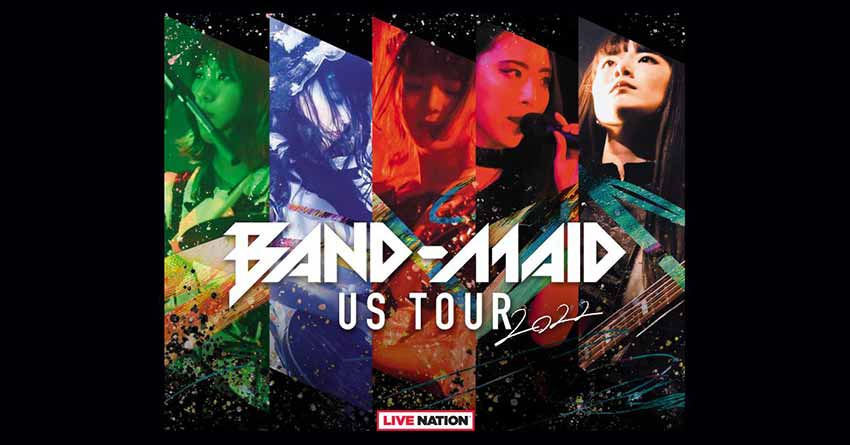Band-Maid USA tour flyer 2022