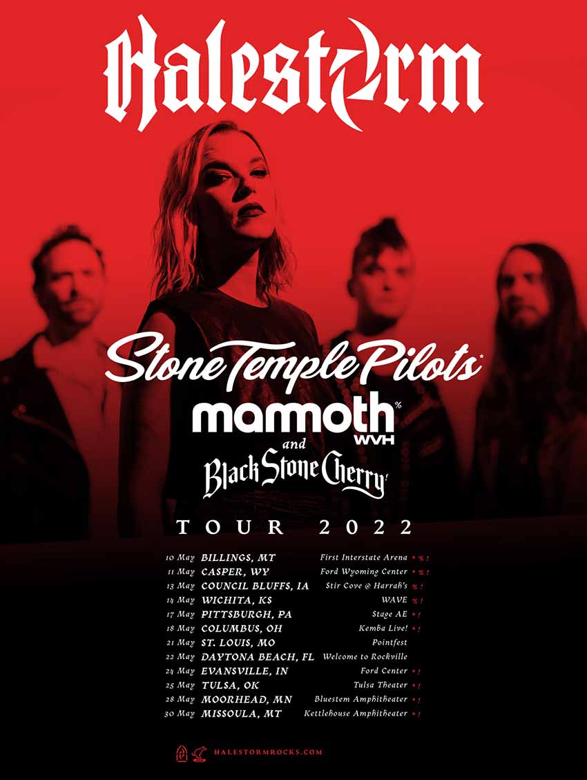 Halestorm tour dates May 2022