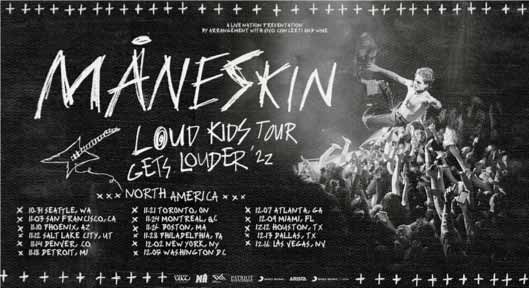 Maneskin Loud Kids tour 2022