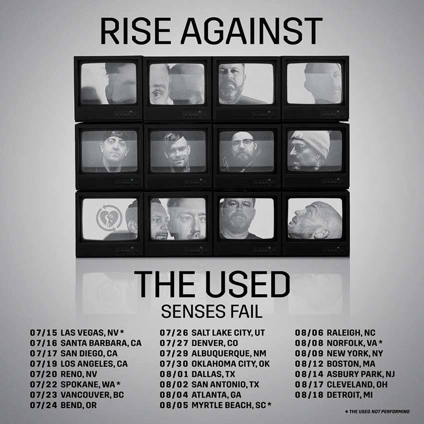 the used rise against tour