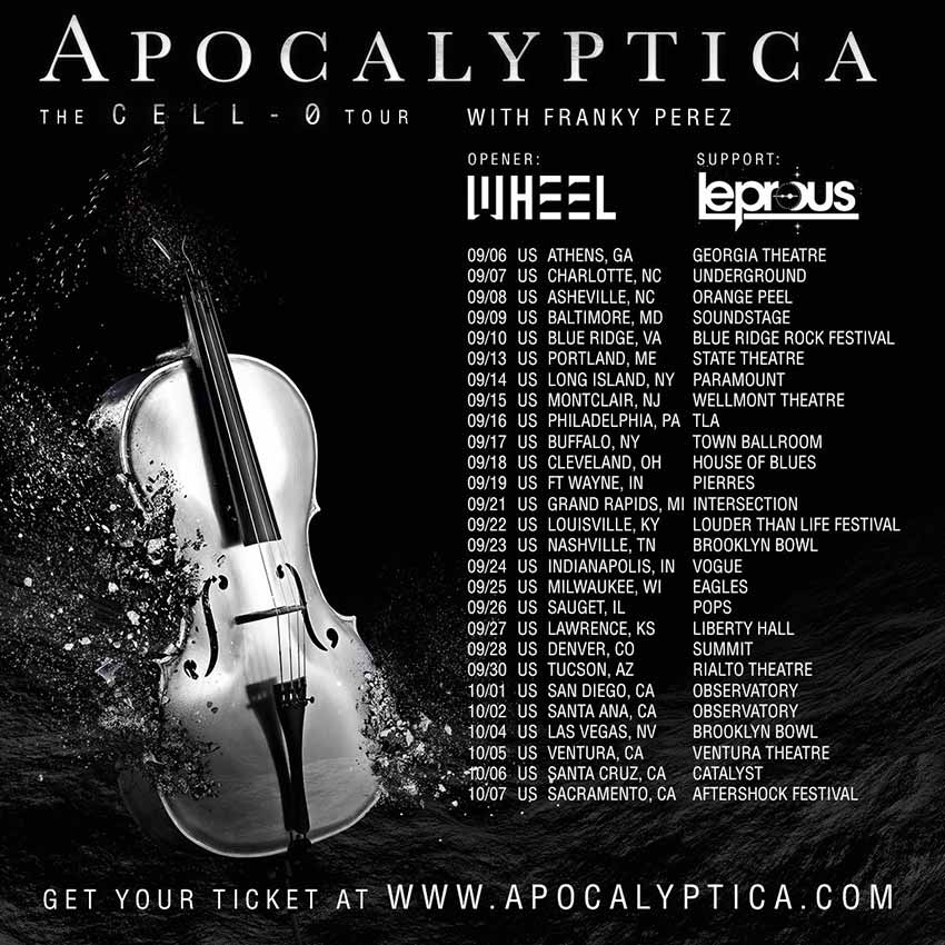 Apocalyptica 2022 USA tour dates