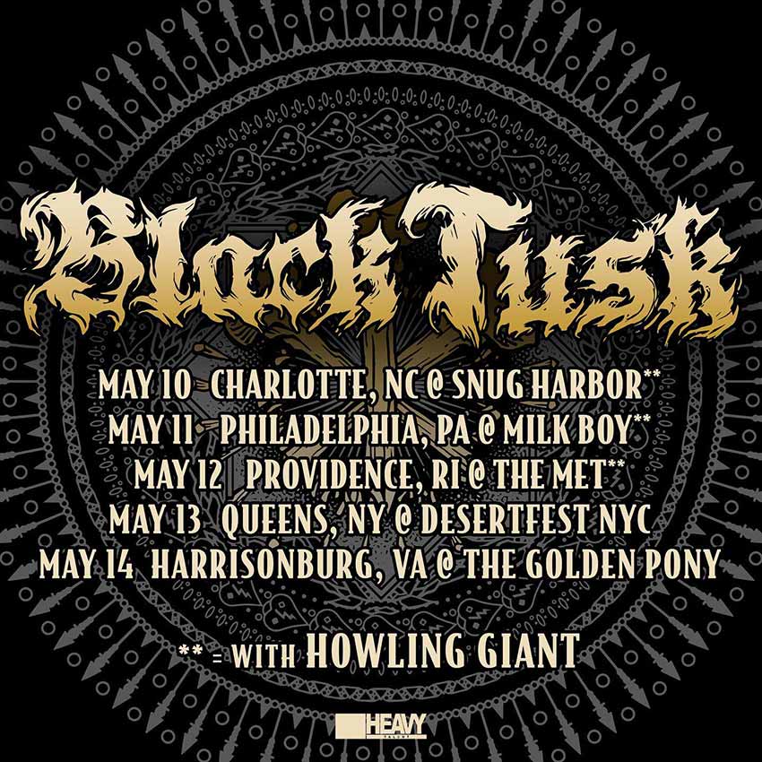 Black Tusk May tour dates 2022