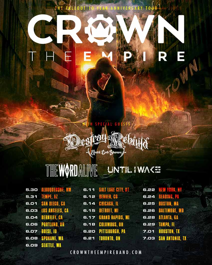 Crown The Empire tour dates 2022
