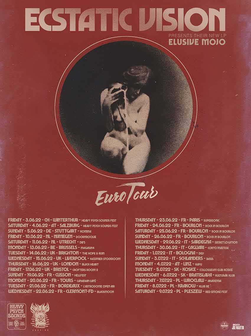 Ecstatic Vision european tour date 2022