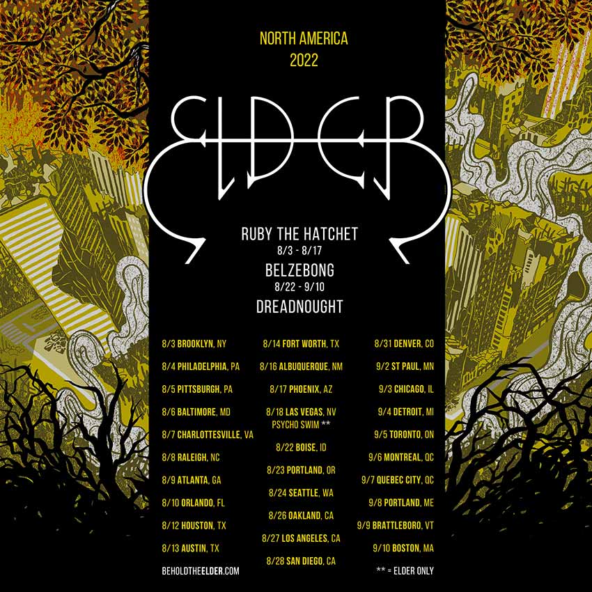 Elder North American tour dates for 2022