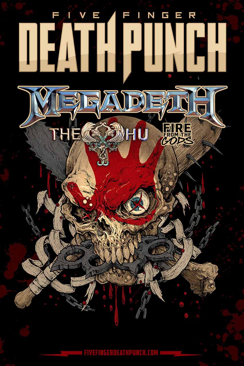 Five Finger Death Punch Megadeth tour dates 2022