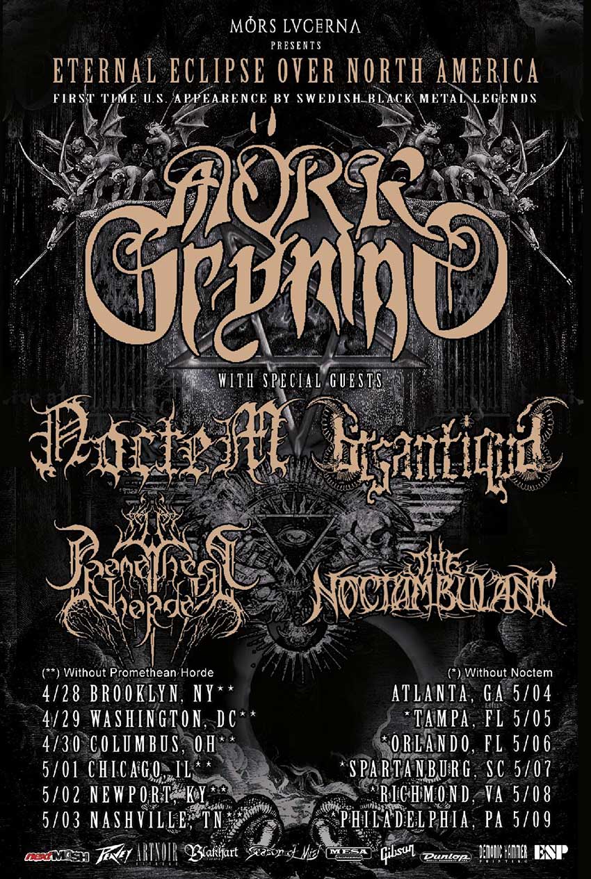 Mork Gryning Noctem tour 2022