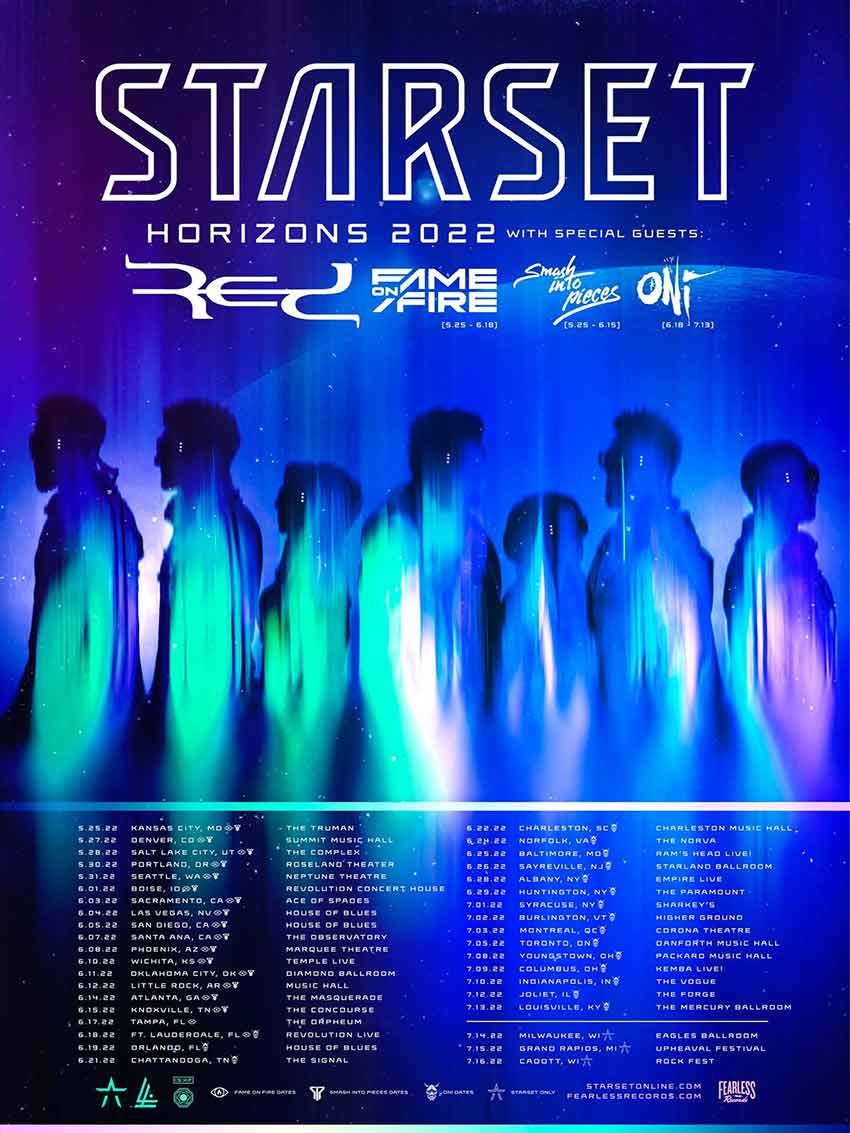 Starset Red Oni tour dates 2022