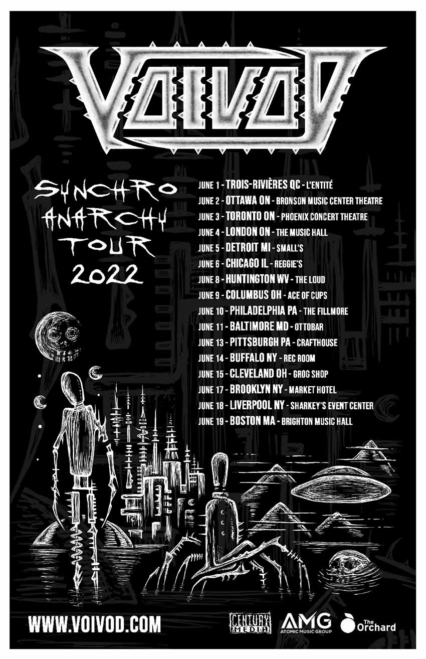 Voivod USA tour dates 2022
