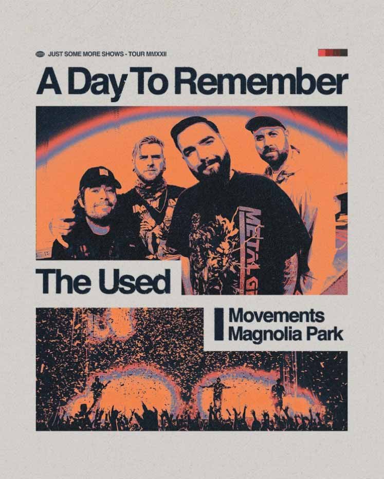 A Day To Remember The Used tour dates 2022