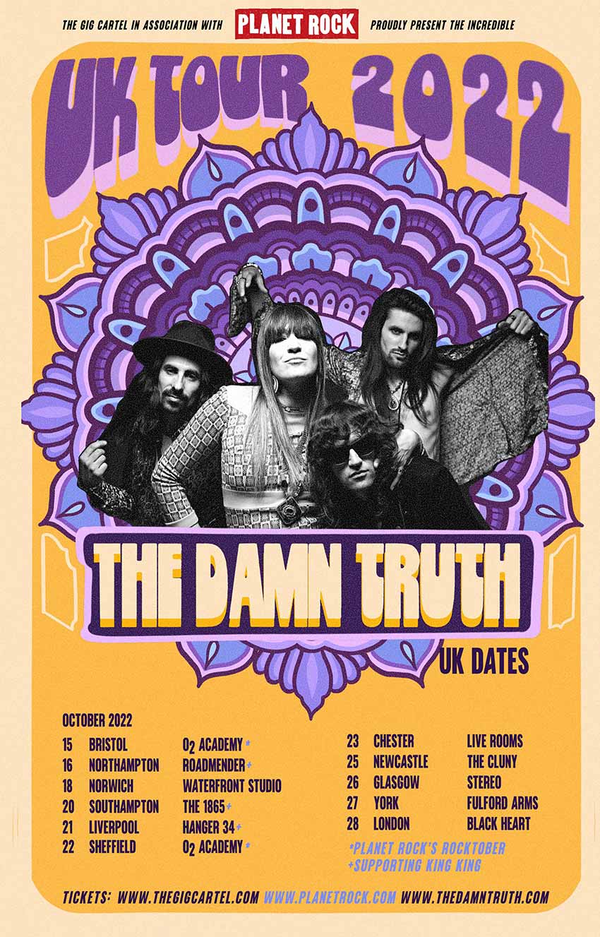 The Damn Truth UK tour dates 2022