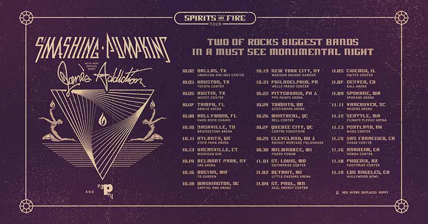The Smashing Pumpkins tour dates 2022