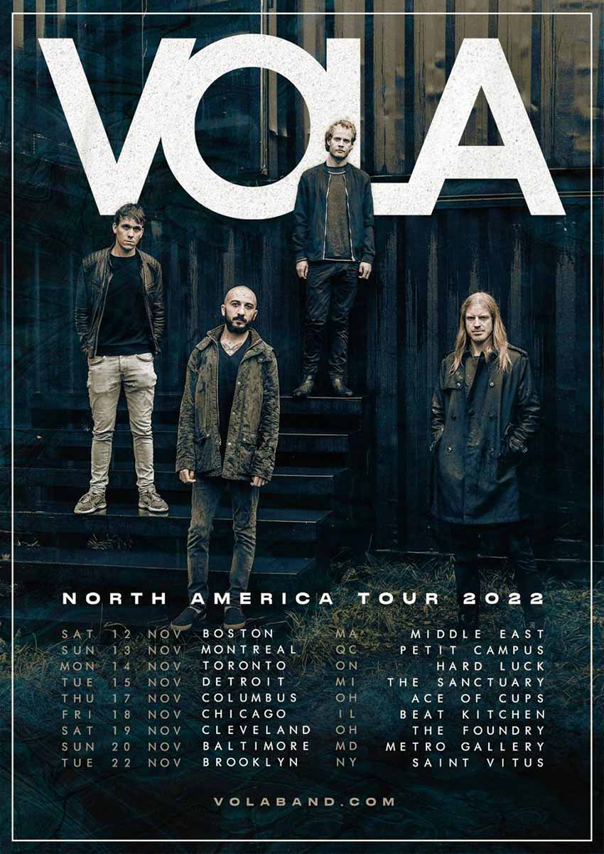 Vola first North American tour 2022