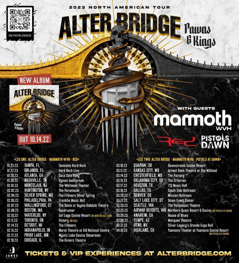Alter Bridge announce 2023 North American tour NextMosh