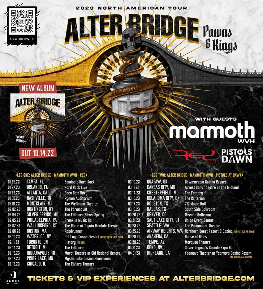 Alter Bridge tour for 2023