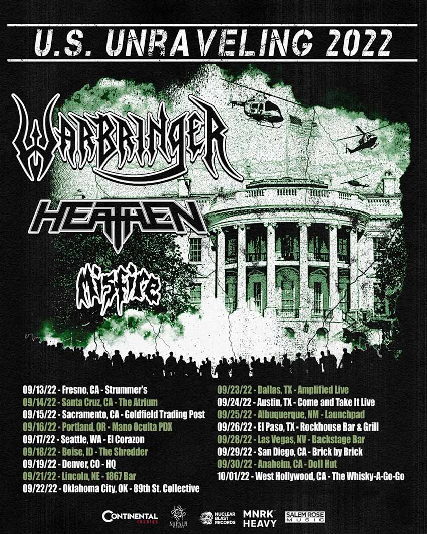 Warbringer west coast tour dates