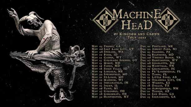 Machine Head tour dates 2022