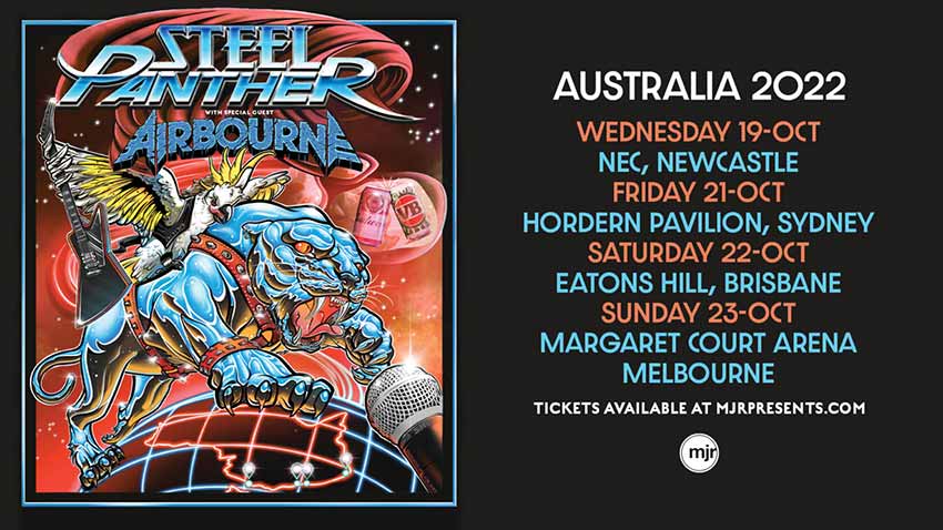 Steel Panther Australian Tour dates 2022
