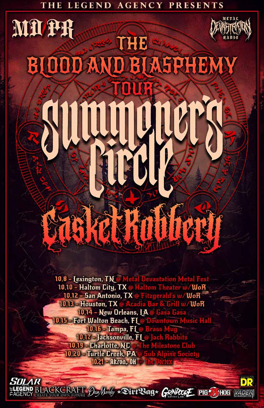 Summoners Circle Casket tour dates