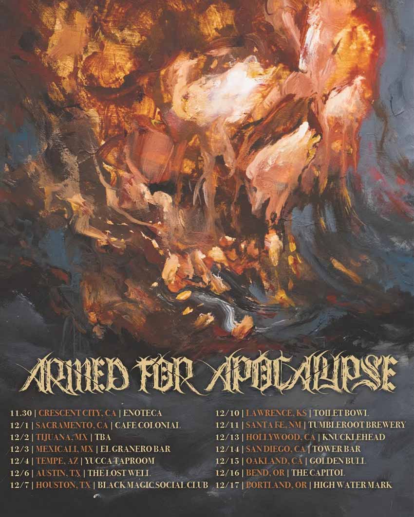 Armed For Apocalypse tour dates 2022